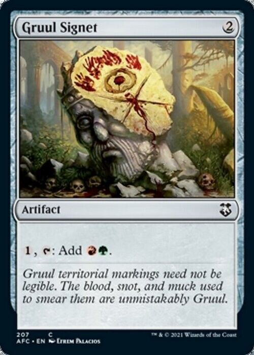 Gruul Signet ~ Commander: Adventures in the Forgotten Realms [ NM ] [ MTG ] - London Magic Traders Limited