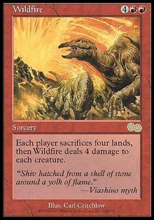 Wildfire ~ Urza's Saga [ Excellent ] [ Magic MTG ] - London Magic Traders Limited