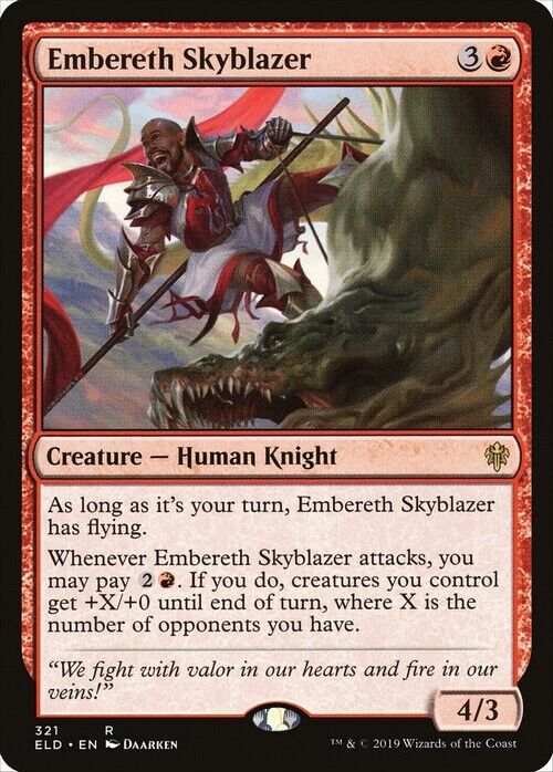 Embereth Skyblazer ~ Throne of Eldraine [ Excellent ] [ Magic MTG ] - London Magic Traders Limited