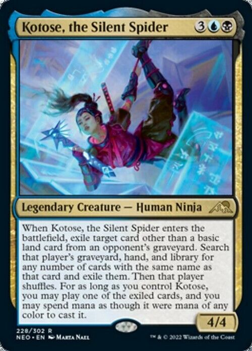 Kotose, the Silent Spider ~ Kamigawa: Neon Dynasty [ NearMint ] [ Magic MTG ] - London Magic Traders Limited