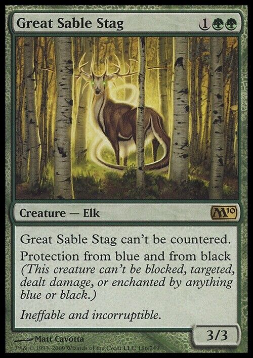 Great Sable Stag ~ Magic 2010 [ NearMint ] [ Magic MTG ] - London Magic Traders Limited