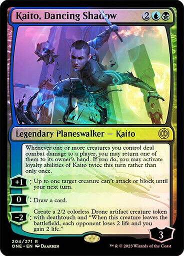 FOIL Kaito, Dancing Shadow ~ Phyrexia: All Will Be One [ NM ] [ Magic MTG ] - London Magic Traders Limited
