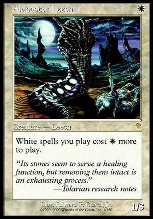 Alabaster Leech ~ Invasion [ Excellent ] [ Magic MTG ] - London Magic Traders Limited