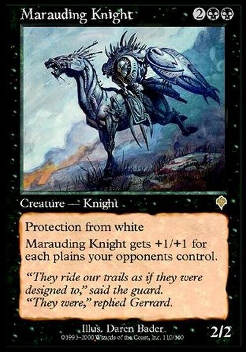 Marauding Knight ~ Invasion [ Excellent ] [ Magic MTG ] - London Magic Traders Limited