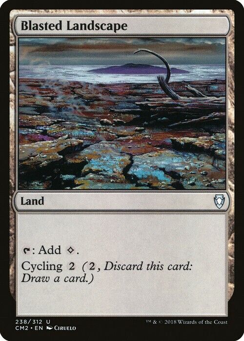 Blasted Landscape ~ Commander Anthology 2018 [ Excellent ] [ Magic MTG ] - London Magic Traders Limited