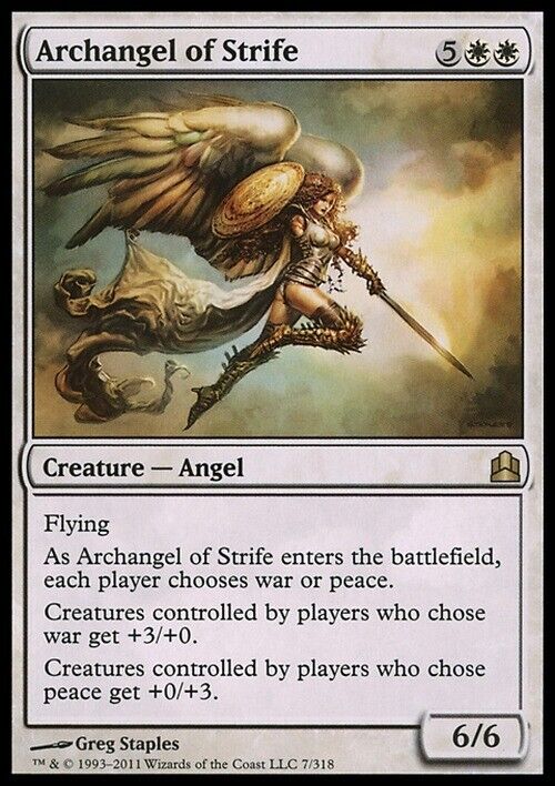 Archangel of Strife ~ Commander 2011 [ Excellent ] [ Magic MTG ] - London Magic Traders Limited