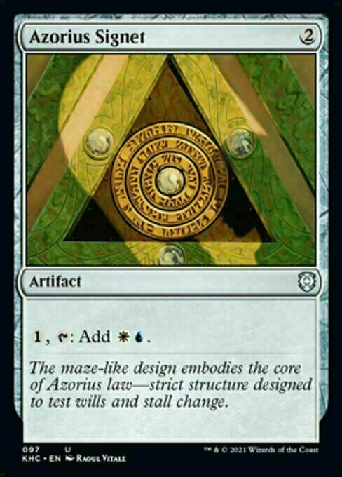 Azorius Signet ~ Commander: Kaldheim [ Excellent ] [ Magic MTG ] - London Magic Traders Limited