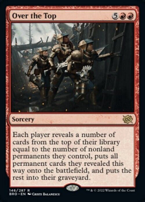 Over the Top ~ The Brothers' War [ NearMint ] [ Magic MTG ] - London Magic Traders Limited