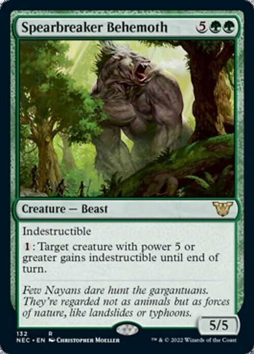 Spearbreaker Behemoth ~ Commander: Kamigawa: Neon Dynasty [ NearMint ] [ MTG ] - London Magic Traders Limited