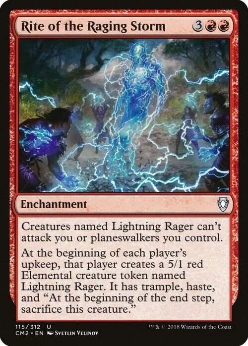 Rite of the Raging Storm ~ Commander Anthology 2018 [ Excellent ] [ Magic MTG ] - London Magic Traders Limited