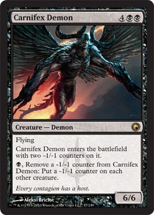 Carnifex Demon ~ Scars of Mirrodin [ Excellent ] [ Magic MTG ] - London Magic Traders Limited