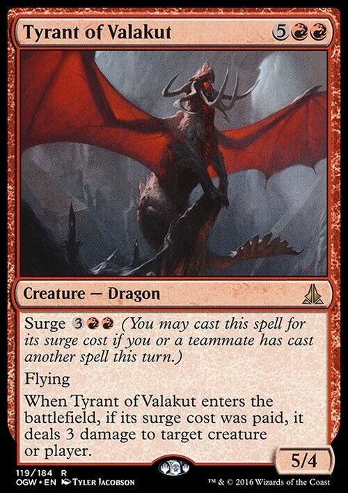 Tyrant of Valakut ~ Oath of the Gatewatch [ Excellent ] [ Magic MTG ] - London Magic Traders Limited