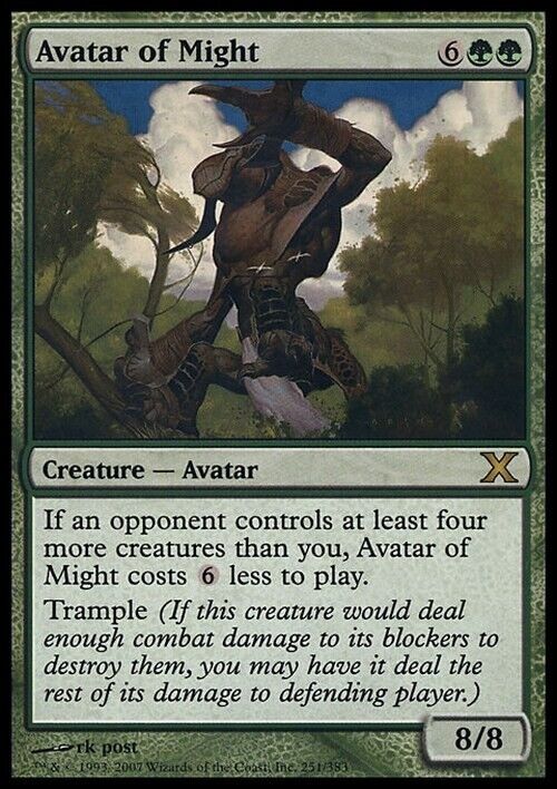 Avatar of Might ~ Tenth Edition [ Excellent ] [ Magic MTG ] - London Magic Traders Limited