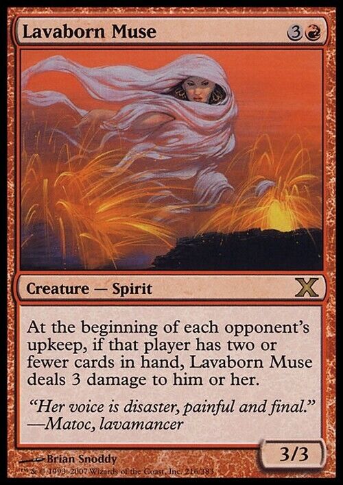 Lavaborn Muse ~ Tenth Edition [ Excellent ] [ Magic MTG ] - London Magic Traders Limited