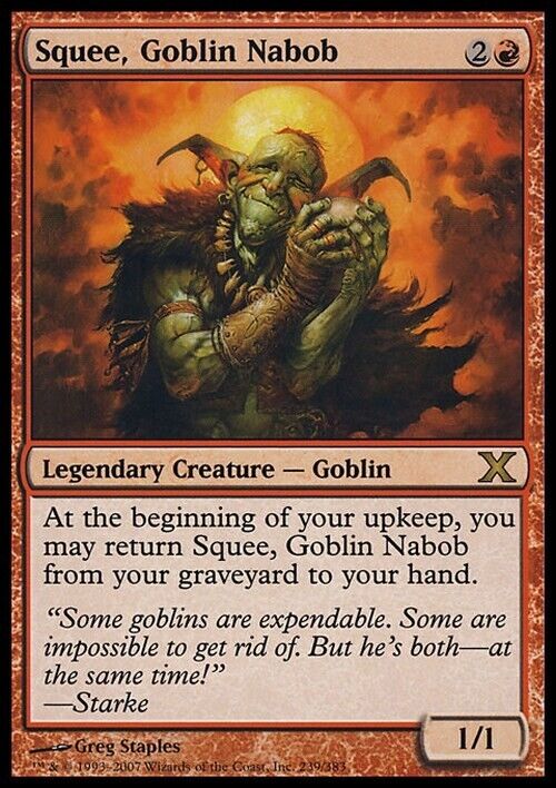 Squee, Goblin Nabob ~ Tenth Edition [ Excellent ] [ Magic MTG ] - London Magic Traders Limited