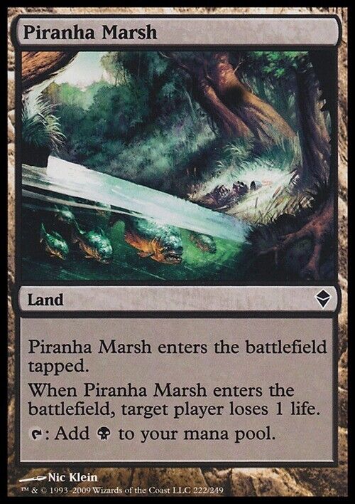 Piranha Marsh ~ Zendikar [ Excellent ] [ Magic MTG ] - London Magic Traders Limited