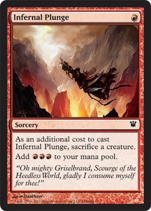 Infernal Plunge ~ Innistrad [ Excellent ] [ Magic MTG ] - London Magic Traders Limited