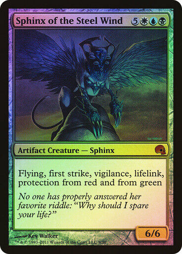 FOIL Sphinx of the Steel Wind ~ Graveborn [ Excellent ] [ Magic MTG ] - London Magic Traders Limited