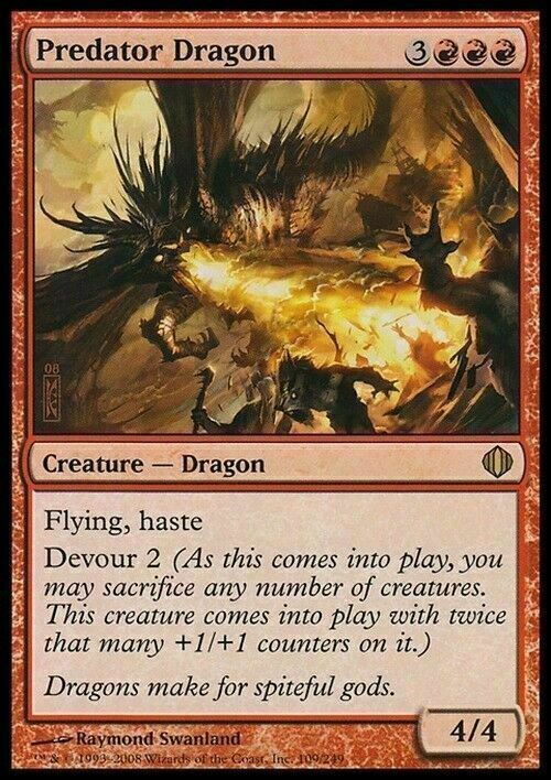 Predator Dragon ~ Shards of Alara [ Excellent ] [ Magic MTG ] - London Magic Traders Limited