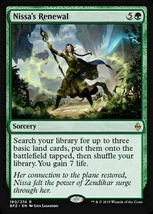 Nissa's Renewal ~ Battle for Zendikar [ Excellent ] [ Magic MTG ] - London Magic Traders Limited