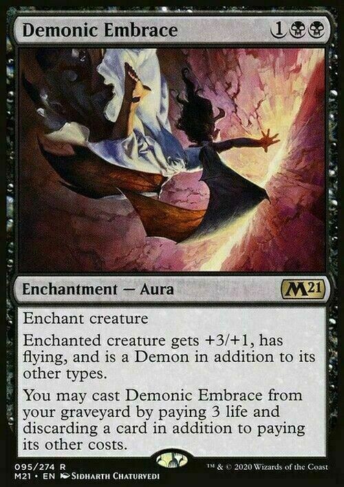 Demonic Embrace ~ Core 2021 [ NearMint ] [ Magic MTG ] - London Magic Traders Limited