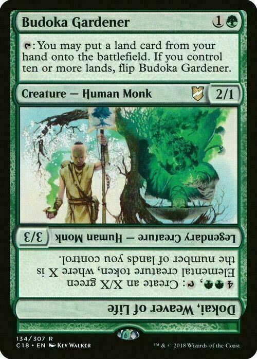 Budoka Gardener ~ Commander 2018 [ NearMint ] [ Magic MTG ] - London Magic Traders Limited