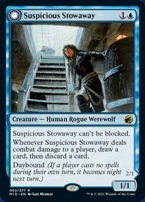 Suspicious Stowaway ~ Midnight Hunt [ NearMint ] [ Magic MTG ] - London Magic Traders Limited