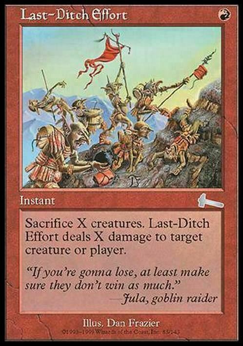 Last-Ditch Effort ~ Urza's Legacy [ Excellent ] [ Magic MTG ] - London Magic Traders Limited