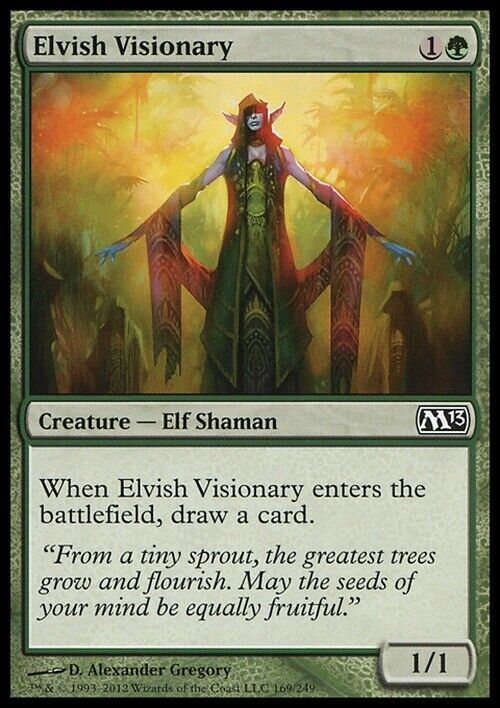Elvish Visionary ~ Magic 2013 [ Excellent ] [ Magic MTG ]