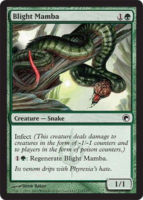 Blight Mamba ~ Scars of Mirrodin [ Excellent ] [ Magic MTG ] - London Magic Traders Limited
