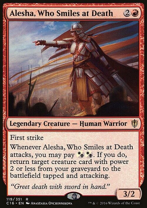 Alesha, Who Smiles at Death ~ Commander 2016 [ Excellent ] [ Magic MTG ] - London Magic Traders Limited