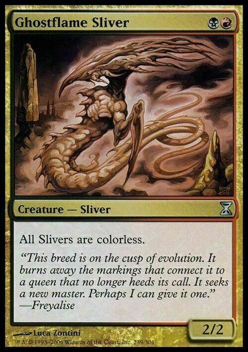 Ghostflame Sliver ~ Time Spiral [ Excellent ] [ Magic MTG ] - London Magic Traders Limited