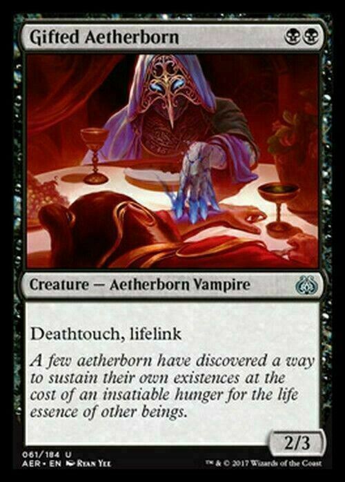 Gifted Aetherborn ~ Aether Revolt [ Excellent ] [ Magic MTG ] - London Magic Traders Limited