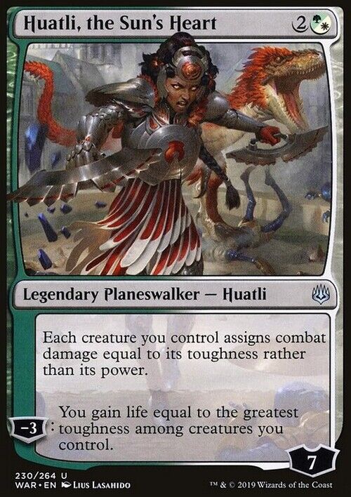 Huatli, the Sun's Heart ~ War of the Spark [ Excellent ] [ Magic MTG ] - London Magic Traders Limited
