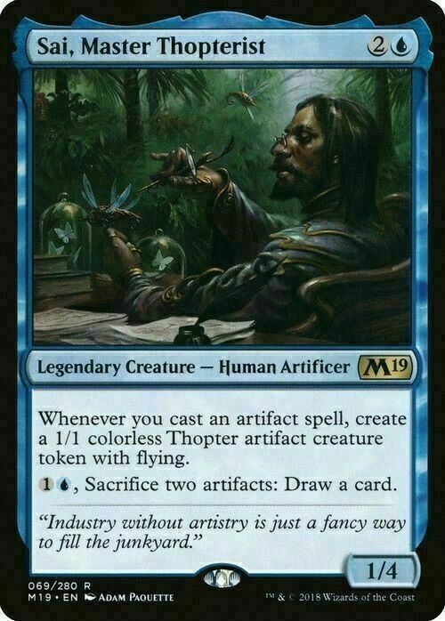 Sai, Master Thopterist ~ Core 2019 [ NearMint ] [ Magic MTG ] - London Magic Traders Limited