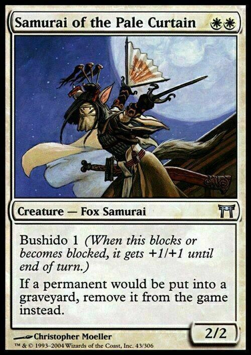 Samurai of the Pale Curtain ~ Champions of Kamigawa [ Excellent ] [ Magic MTG ] - London Magic Traders Limited