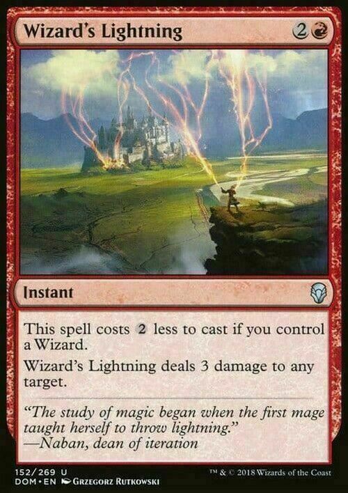 Wizard's Lightning ~ Dominaria [ Excellent ] [ Magic MTG ]
