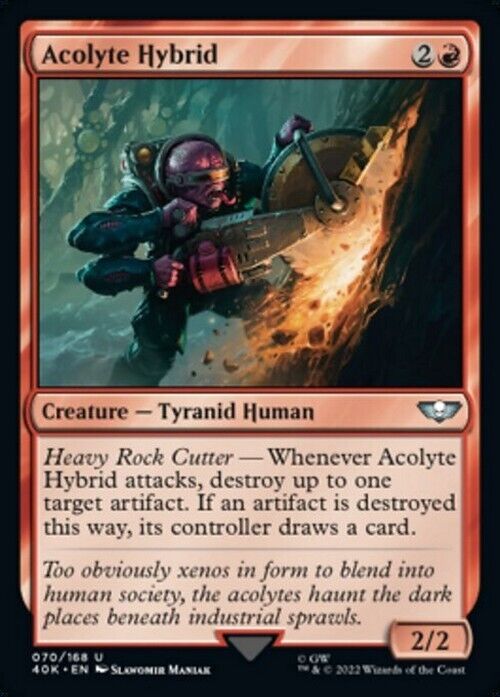 Acolyte Hybrid ~ Commander: Warhammer 40,000 [ NearMint ] [ Magic MTG ] - London Magic Traders Limited