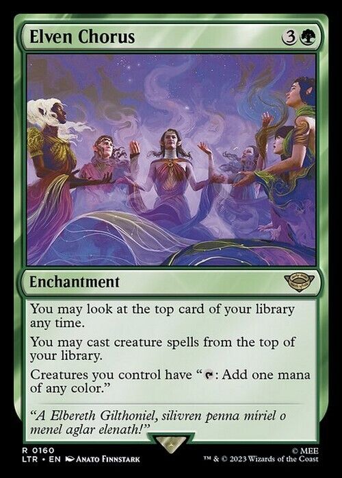 Elven Chorus ~ The Lord of the Rings [ NearMint ] [ Magic MTG ] - London Magic Traders Limited