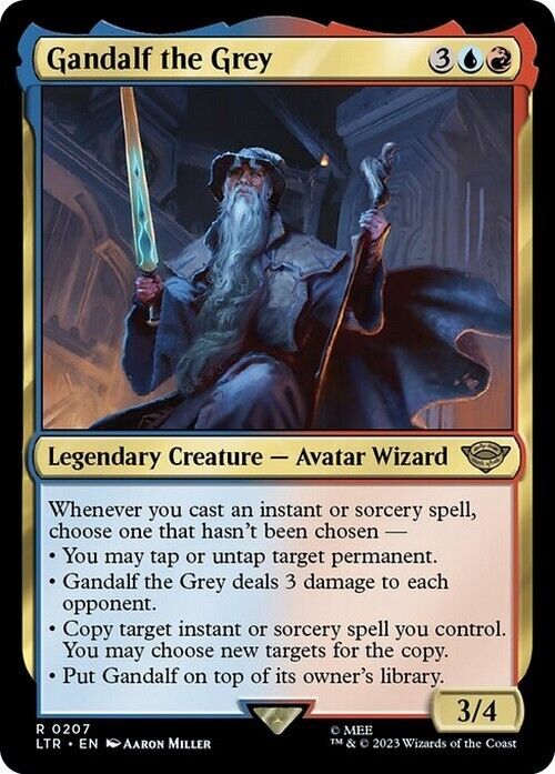 Gandalf the Grey ~ The Lord of the Rings [ NM ] [ Magic the Gathering MTG ]