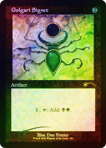 FOIL ETCHED Golgari Signet ~ Secret Lair [ NearMint ] [ Magic MTG ] - London Magic Traders Limited