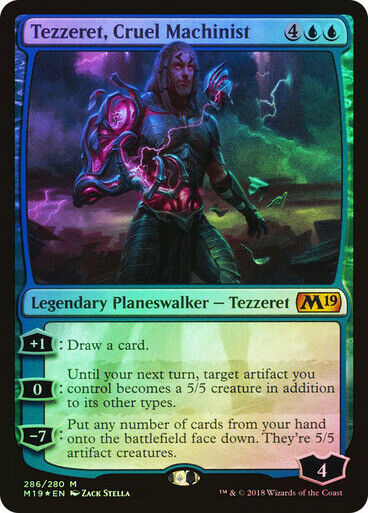 FOIL Tezzeret, Cruel Machinist ~ Core 2019 [ NearMint ] [ Magic MTG ] - London Magic Traders Limited