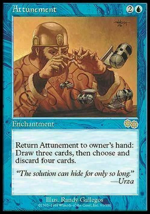 Attunement ~ Urza's Saga [ Excellent ] [ Magic MTG ] - London Magic Traders Limited