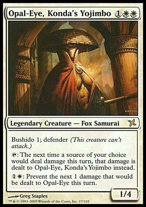 Opal-Eye, Konda's Yojimbo ~ Betrayers of Kamigawa [ Excellent ] [ Magic MTG ] - London Magic Traders Limited