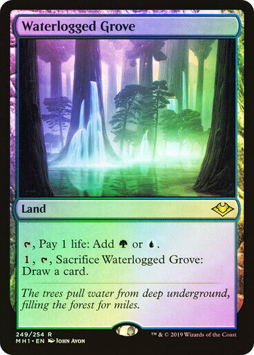 FOIL Waterlogged Grove ~ Modern Horizons [ NearMint ] [ Magic MTG ]