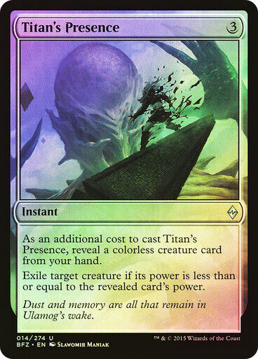 FOIL Titan's Presence ~ Battle for Zendikar [ Excellent ] [ Magic MTG ] - London Magic Traders Limited