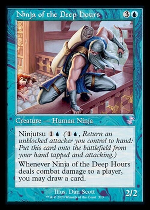 Ninja of the Deep Hours ~ Time Spiral Remastered [ NearMint ] [ Magic MTG ] - London Magic Traders Limited