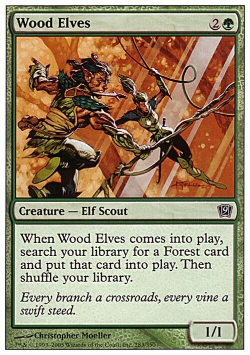 Wood Elves ~ Ninth Edition [ Excellent ] [ Magic MTG ] - London Magic Traders Limited