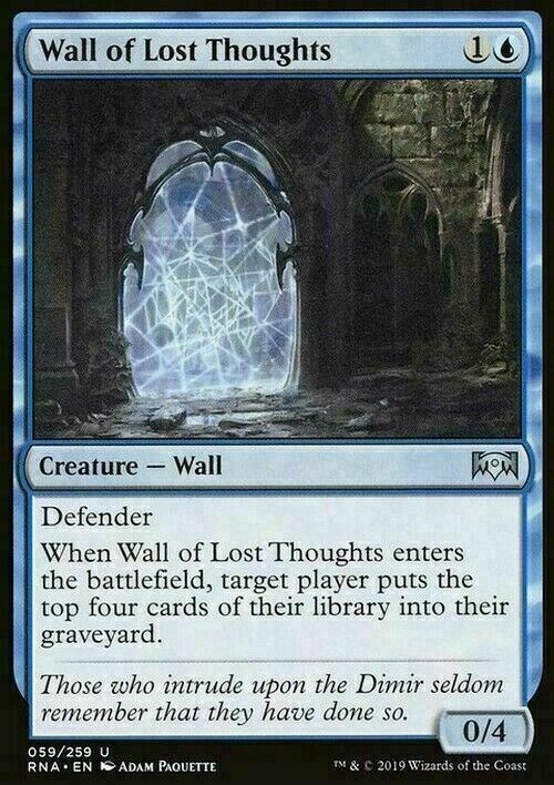 Wall of Lost Thoughts ~ Ravnica Allegiance [ Excellent ] [ Magic MTG ] - London Magic Traders Limited
