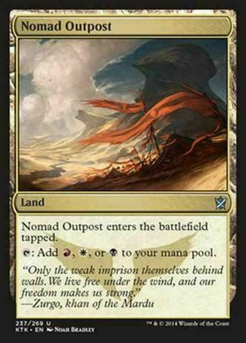 Nomad Outpost ~ Khans of Tarkir [ Excellent+ ] [ Magic MTG ] - London Magic Traders Limited